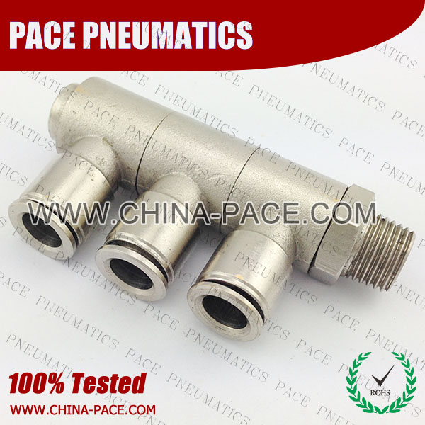 PMPH, All metal Pneumatic Fittings with NPT AND BSPT thread, Air Fittings, one touch tube fittings, Pneumatic Fitting, Nickel Plated Brass Push in Fittings
